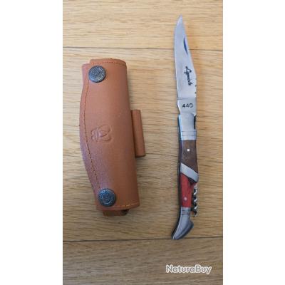 Kit De Survie Couteau Inox 440 Avec Pierre à Feu (silex) - Marque Claire Starter, Neuf