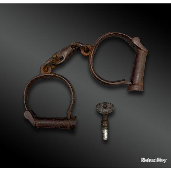 Paire de MENOTTE ou ENTRAVE - Etats-Unis - XIX�me si�cle