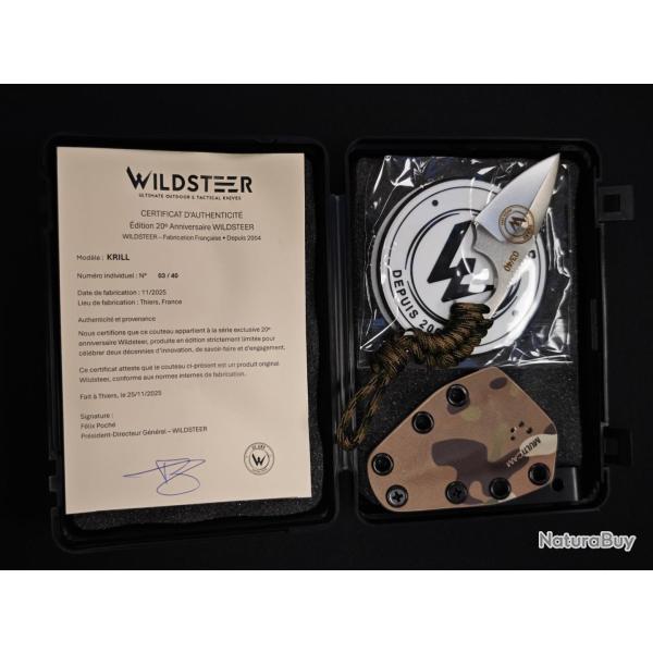 Wildsteer Krill - �dition Limit�e 20e Anniversaire - Lame Bross�e - Num�ro : 03/40
