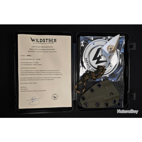 Wildsteer Krill - �dition Limit�e 20e Anniversaire - Lame Bross�e - Num�ro : 14/40