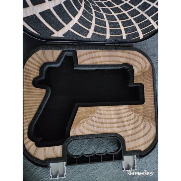 Mallette glock45mos+lampe personnalise
