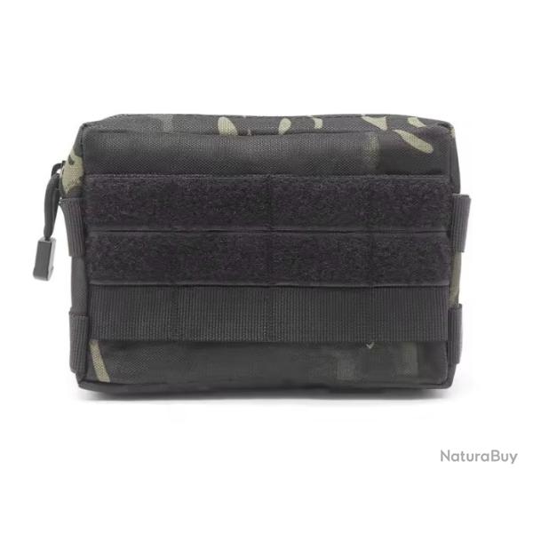 Sacoche tactique 2 polyvalente et multifonctionnelle - Treillis Noir - Livraison gratuite