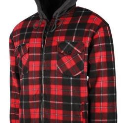 Chemise polaire carreaux rouge TREELAND Taille 3XL