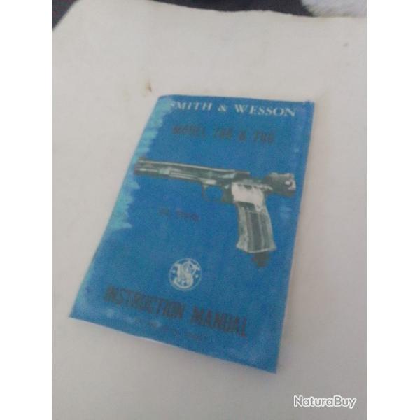 Notice livret smith et Wesson model 78G et 79G
