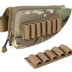 Appuie-joue cartouchi&eacute;re de crosse v2 - Treillis Beige