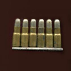 Lame chargeur de 6 cartouches 5 mm pour pistolet Charola & Anitua - TRES RARE