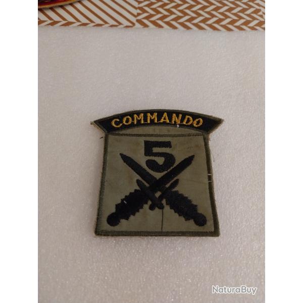 Patch arm�e us 5th COMMANDO SPECIAL FORCES ORIGINAL