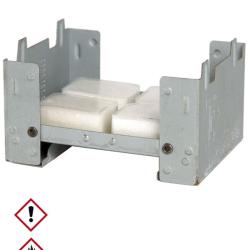 R&eacute;chaud pliable NATO avec combustible 10 x 8 x 6 cm