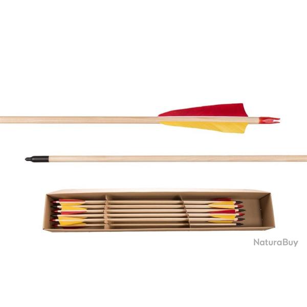 Lots de 12 fl�ches Buck Trail standard en �pic�a 29" 35 lbs