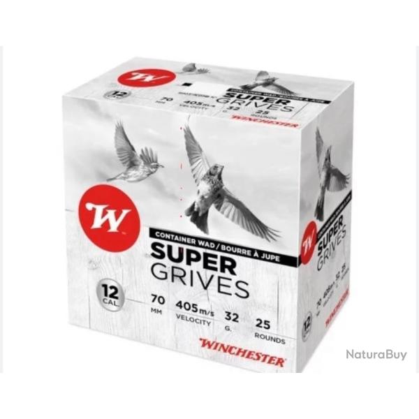 250 Cartouches Winchester super grives 7,5 BJ 32 gr