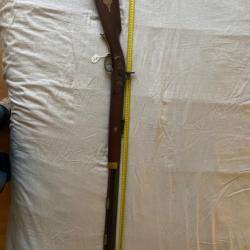 Réplique fusil de chasse percussion poudre noir HAWKEN CAL 45