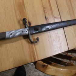 LOT MILITAIRE BAIONNETTE MARQUAGE ALLEMAND A IDENTIFIER