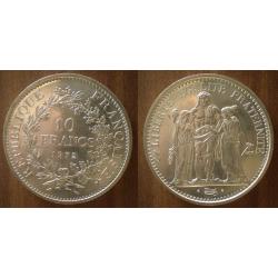France 10 Francs 1972 Hercule Piece Argent Hercules Franc Frcs Frc frs