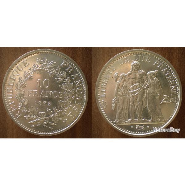 France 10 Francs 1972 Hercule Piece Argent Hercules Franc Frcs Frc frs