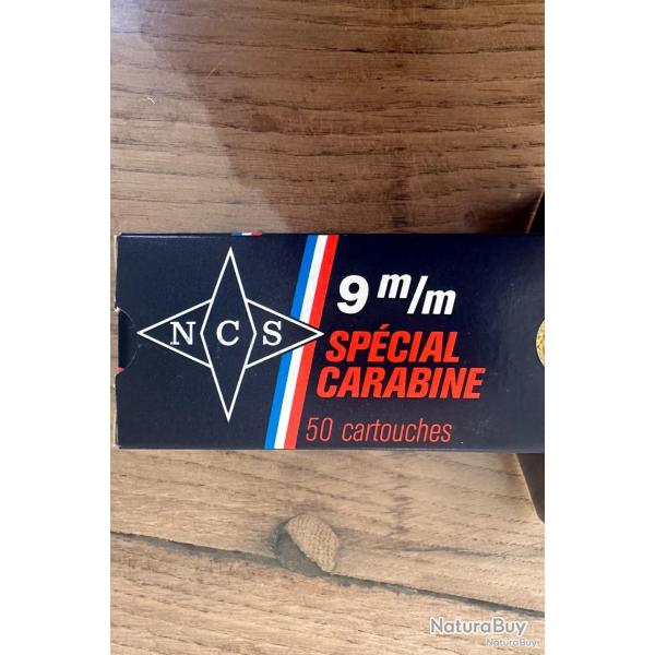 1 boite de 50 cartouches 9 mm spciale carabine percussion annulaire