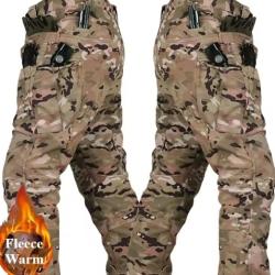 Pantalon Chasse Camo Softshell Imperm&eacute;able Renforc&eacute; Genoux S-XXXL