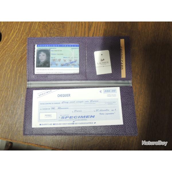 IDEE CADEAU MAROQUINERIE CUIR LAURIGE porte feuille  , porte cles , porte carte , et divers 8