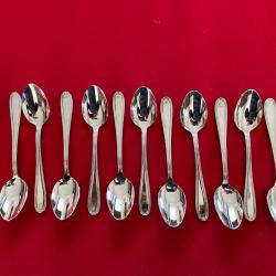 NOVARGENT : 12 Cuill&egrave;res &agrave; Moka en inox