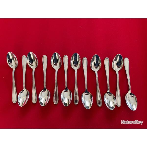 NOVARGENT : 12 Cuill�res � Moka en inox