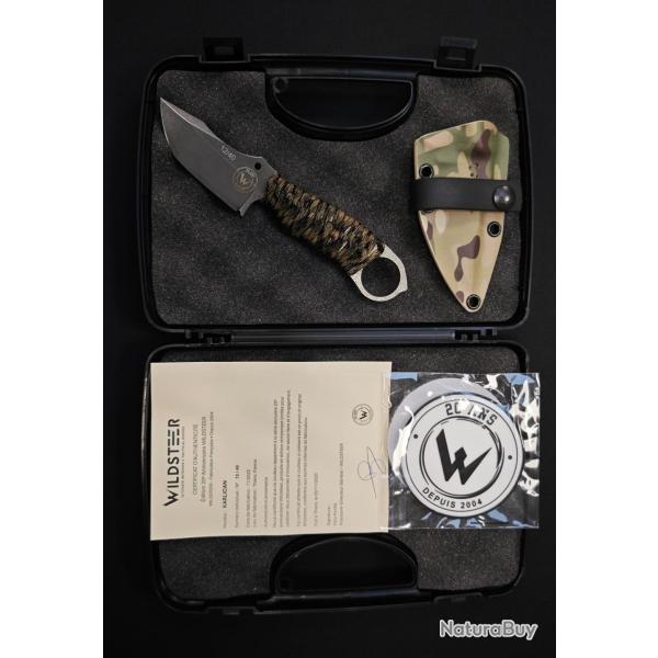 Wildsteer - Couteau KARLICAN - 20�me anniversaire - Paracorde Coyote, Lame Stonewash Num�rot�e : 12/