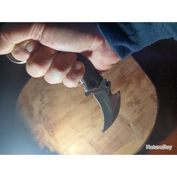 KARAMBIT DERESPINA KNOVES USAPliant-cran s�curit� automatique.TB qualit�. Lame/griffe aiguis�es