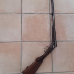 Fusil chasse 16 Lecagar, canons juxtaposés