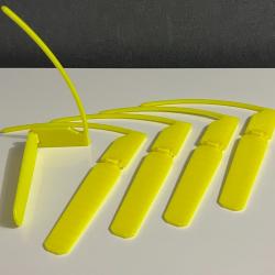 Drapeau de s&eacute;curit&eacute; tout calibre x5 (Jaune)