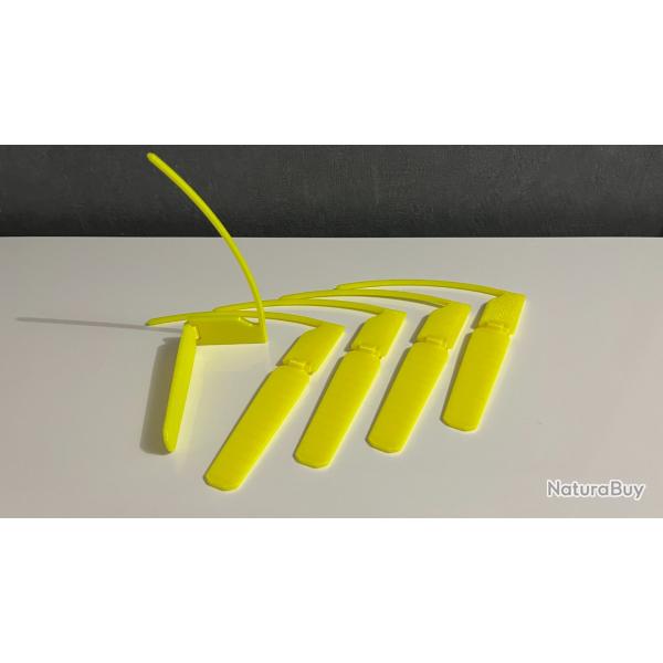 Drapeau de s�curit� tout calibre x5 (Jaune)