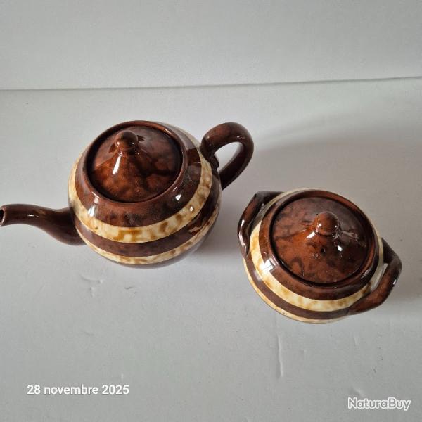 petite th�i�re, cafeti�re, mod�le MARY de Sarreguemines, vintage