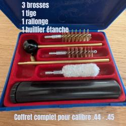 KIT NETTOYAGE .44 ET .45MM parfait pour la poudre noire + UN HUILLIER
