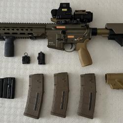 HK MR223 RAL 8000 14,5" / 223 REM / 5.56x45 - Etat Neuf / Formule Eotech + montage Unity