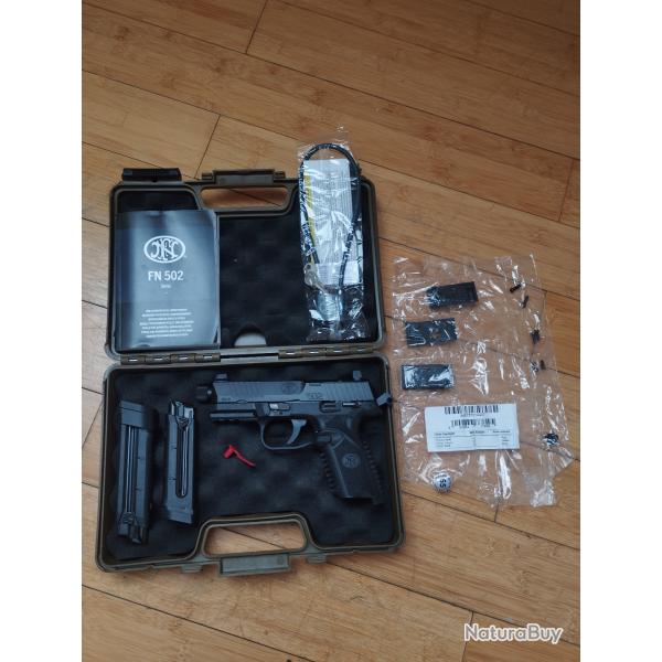 Pistolet FN502 22lr quasi neuf