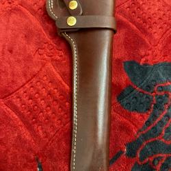 &Eacute;tui de revolver western en cuir de grande taille