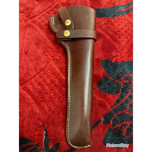�tui de revolver western en cuir de grande taille