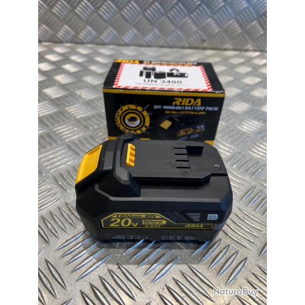 batterie 20v - 4Ah Rida ly777 outils silex Schneider Rida Meterk Liangye electro portatif