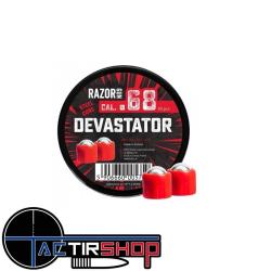 40 Balles acier DEVASTATOR rouges pour HDS68 - cal.68