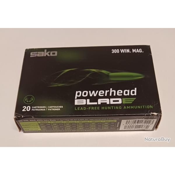 1 boite sako blade 300 win mag 175gr