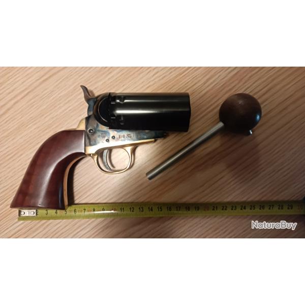 revolver poudre noire r�plique 1851 pepperbox calibre 36