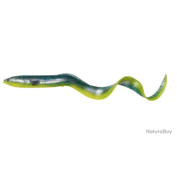 Savage gear leurre LB real eel 20cm 27gr Green Yellow Glitter