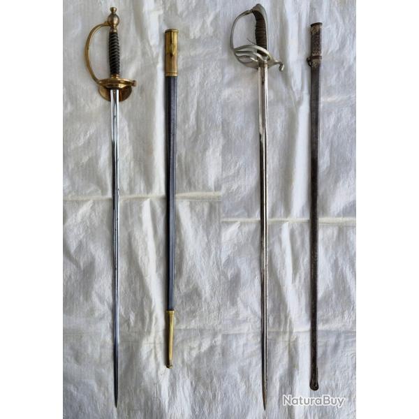 pe modle 1872 cole polytechnique & Sabre d'officier d'infanterie modle 1882