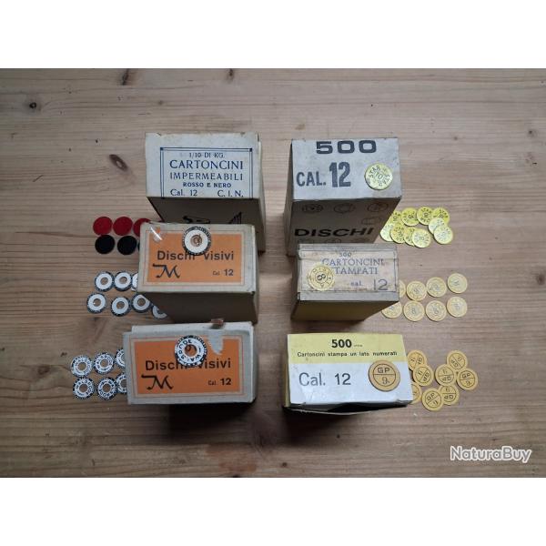 LOT CAL.12 RONDELLE 6 PIECES