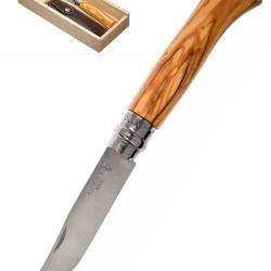 CoffretCadeau Opinel Inox N°08 Olivier