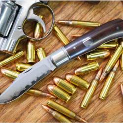 Couteau North Mountain Blade Lanny Barlow Lame Acier SLD San Mai Manche Ironwood Slipjoint NMB2527WD