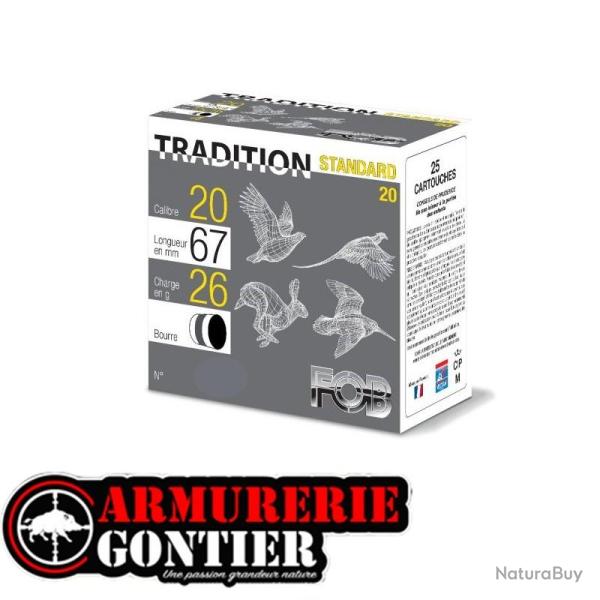 Cartouches FOB Tradition Standard 20/67 26G N�8 bg