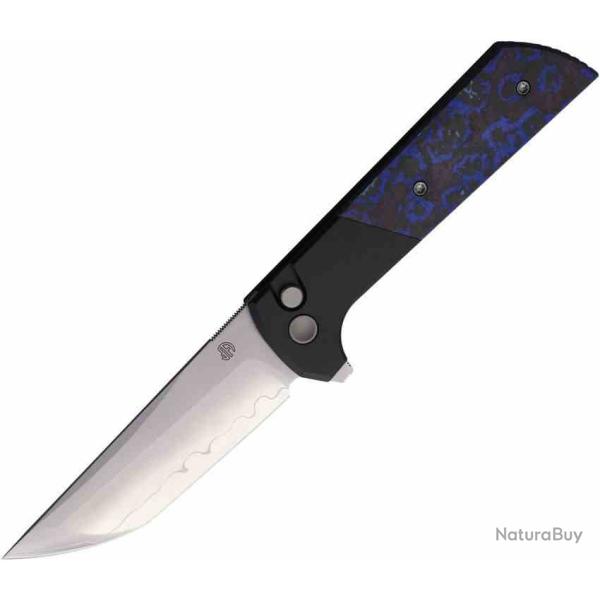 Couteau North Mountain Chop 2 Lame Tanto Acier SLD-Magic Manche FCarbone /Alu Buttonlock NMB2407BLCF