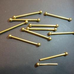 Lot de 10 barette a boule Epingle Attache pour Insigne Decoration Medaille militaire 47 mm