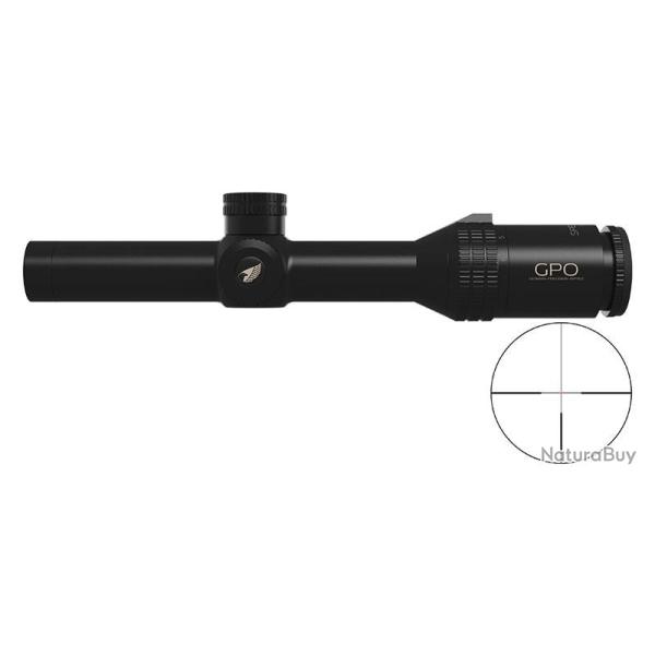 Lunette GPO Spectra 8X 1-8x24 Rticule fibre optique G4 IL sfp mrad