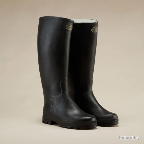 LE CHAMEAU Bottes Saint Hubert Hommes doubles cuir Noir 43 42