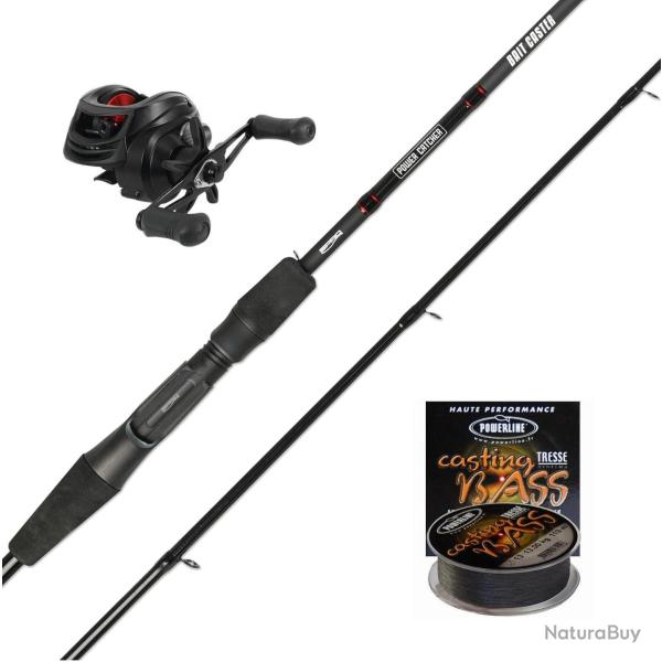ENSEMBLE POWER CATCHER CASTING 2M10 60GR + TRESSE CASTING BASS