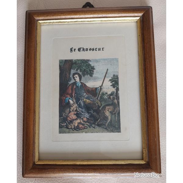 Petit tableau ancien,   Le chasseur